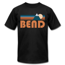 Bend, Oregon T-Shirt - Retro Mountain Unisex Bend T Shirt - black