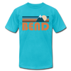 Bend, Oregon T-Shirt - Retro Mountain Unisex Bend T Shirt - turquoise