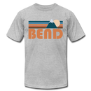 Bend, Oregon T-Shirt - Retro Mountain Unisex Bend T Shirt - heather gray