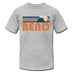 Bend, Oregon T-Shirt - Retro Mountain Unisex Bend T Shirt - heather gray
