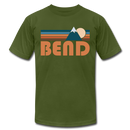 Bend, Oregon T-Shirt - Retro Mountain Unisex Bend T Shirt - olive