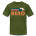 Bend, Oregon T-Shirt - Retro Mountain Unisex Bend T Shirt - olive