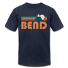Bend, Oregon T-Shirt - Retro Mountain Unisex Bend T Shirt - navy