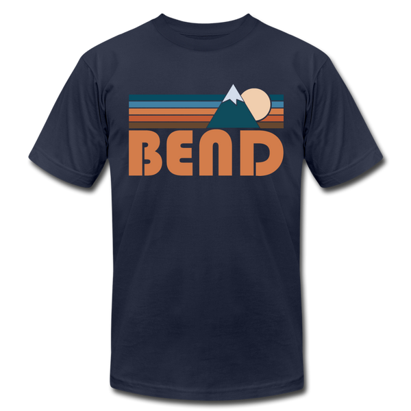 Bend, Oregon T-Shirt - Retro Mountain Unisex Bend T Shirt - navy