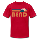 Bend, Oregon T-Shirt - Retro Mountain Unisex Bend T Shirt - red