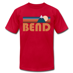 Bend, Oregon T-Shirt - Retro Mountain Unisex Bend T Shirt - red