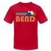 Bend, Oregon T-Shirt - Retro Mountain Unisex Bend T Shirt - red