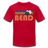 Bend, Oregon T-Shirt - Retro Mountain Unisex Bend T Shirt - red