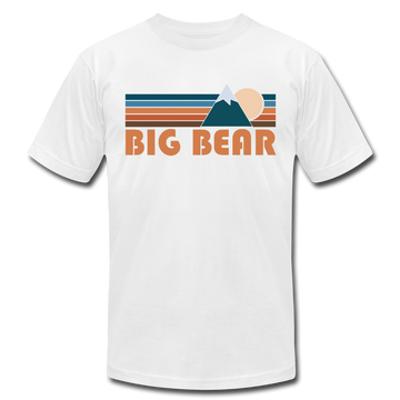 Big Bear, California T-Shirt - Retro Mountain Unisex Big Bear T Shirt - white