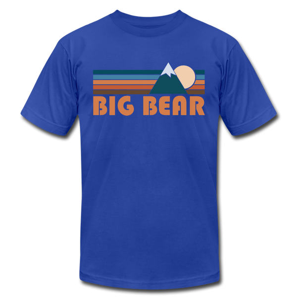 Big Bear, California T-Shirt - Retro Mountain Unisex Big Bear T Shirt - royal blue