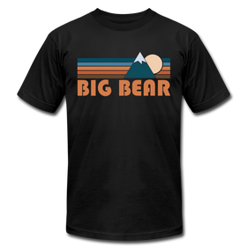 Big Bear, California T-Shirt - Retro Mountain Unisex Big Bear T Shirt - black