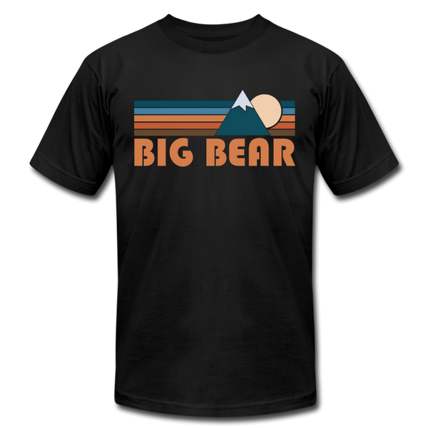 Big Bear, California T-Shirt - Retro Mountain Unisex Big Bear T Shirt - black