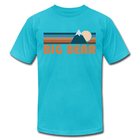 Big Bear, California T-Shirt - Retro Mountain Unisex Big Bear T Shirt - turquoise