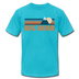 Big Bear, California T-Shirt - Retro Mountain Unisex Big Bear T Shirt - turquoise