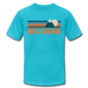 Big Bear, California T-Shirt - Retro Mountain Unisex Big Bear T Shirt - turquoise
