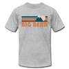 Big Bear, California T-Shirt - Retro Mountain Unisex Big Bear T Shirt - heather gray