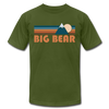 Big Bear, California T-Shirt - Retro Mountain Unisex Big Bear T Shirt - olive