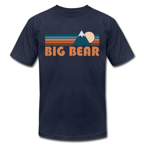 Big Bear, California T-Shirt - Retro Mountain Unisex Big Bear T Shirt - navy