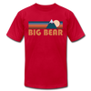 Big Bear, California T-Shirt - Retro Mountain Unisex Big Bear T Shirt - red