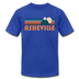 Asheville, North Carolina T-Shirt - Retro Mountain Unisex Asheville T Shirt - royal blue