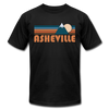 Asheville, North Carolina T-Shirt - Retro Mountain Unisex Asheville T Shirt - black