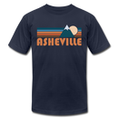 Asheville, North Carolina T-Shirt - Retro Mountain Unisex Asheville T Shirt - navy
