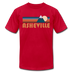 Asheville, North Carolina T-Shirt - Retro Mountain Unisex Asheville T Shirt - red