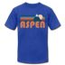 Aspen, Colorado T-Shirt - Retro Mountain Unisex Aspen T Shirt - royal blue
