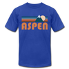 Aspen, Colorado T-Shirt - Retro Mountain Unisex Aspen T Shirt - royal blue