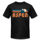 Aspen, Colorado T-Shirt - Retro Mountain Unisex Aspen T Shirt - black