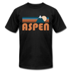 Aspen, Colorado T-Shirt - Retro Mountain Unisex Aspen T Shirt - black