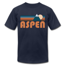 Aspen, Colorado T-Shirt - Retro Mountain Unisex Aspen T Shirt - navy