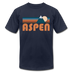 Aspen, Colorado T-Shirt - Retro Mountain Unisex Aspen T Shirt - navy