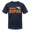 Aspen, Colorado T-Shirt - Retro Mountain Unisex Aspen T Shirt - navy