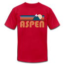 Aspen, Colorado T-Shirt - Retro Mountain Unisex Aspen T Shirt - red