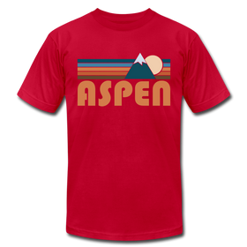 Aspen, Colorado T-Shirt - Retro Mountain Unisex Aspen T Shirt - red