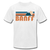 Banff, Canada T-Shirt - Retro Mountain Unisex Banff T Shirt - white
