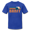 Banff, Canada T-Shirt - Retro Mountain Unisex Banff T Shirt - royal blue