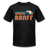 Banff, Canada T-Shirt - Retro Mountain Unisex Banff T Shirt - black