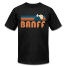 Banff, Canada T-Shirt - Retro Mountain Unisex Banff T Shirt - black