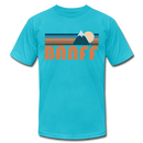 Banff, Canada T-Shirt - Retro Mountain Unisex Banff T Shirt - turquoise