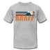 Banff, Canada T-Shirt - Retro Mountain Unisex Banff T Shirt - heather gray