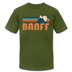 Banff, Canada T-Shirt - Retro Mountain Unisex Banff T Shirt - olive