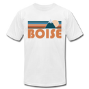 Boise, Idaho T-Shirt - Retro Mountain Unisex Boise T Shirt - white