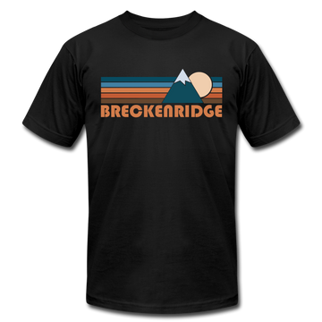 Breckenridge, Colorado T-Shirt - Retro Mountain Unisex Breckenridge T Shirt - black