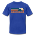 California T-Shirt - Retro Mountain Unisex California T Shirt - royal blue