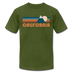 California T-Shirt - Retro Mountain Unisex California T Shirt - olive