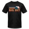 Big Sky, Montana T-Shirt - Retro Mountain Unisex Big Sky T Shirt - black
