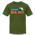 Big Sky, Montana T-Shirt - Retro Mountain Unisex Big Sky T Shirt - olive
