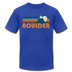 Boulder, Colorado T-Shirt - Retro Mountain Unisex Boulder T Shirt - royal blue